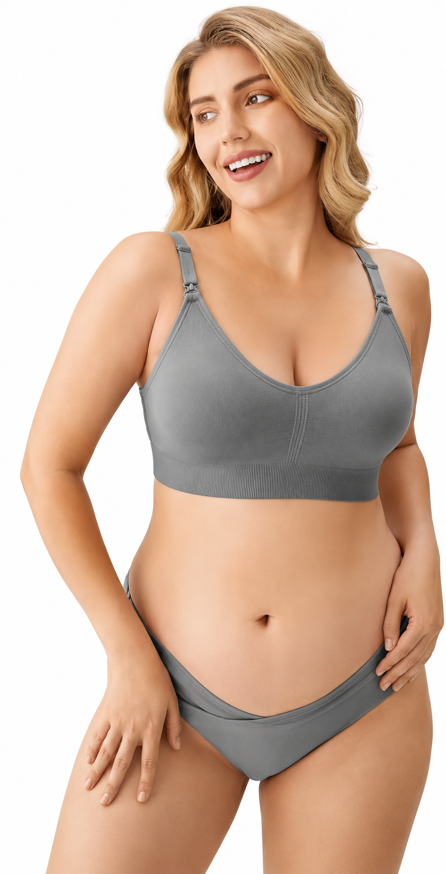 Soutien-gorge d’allaitement Martha- Gris