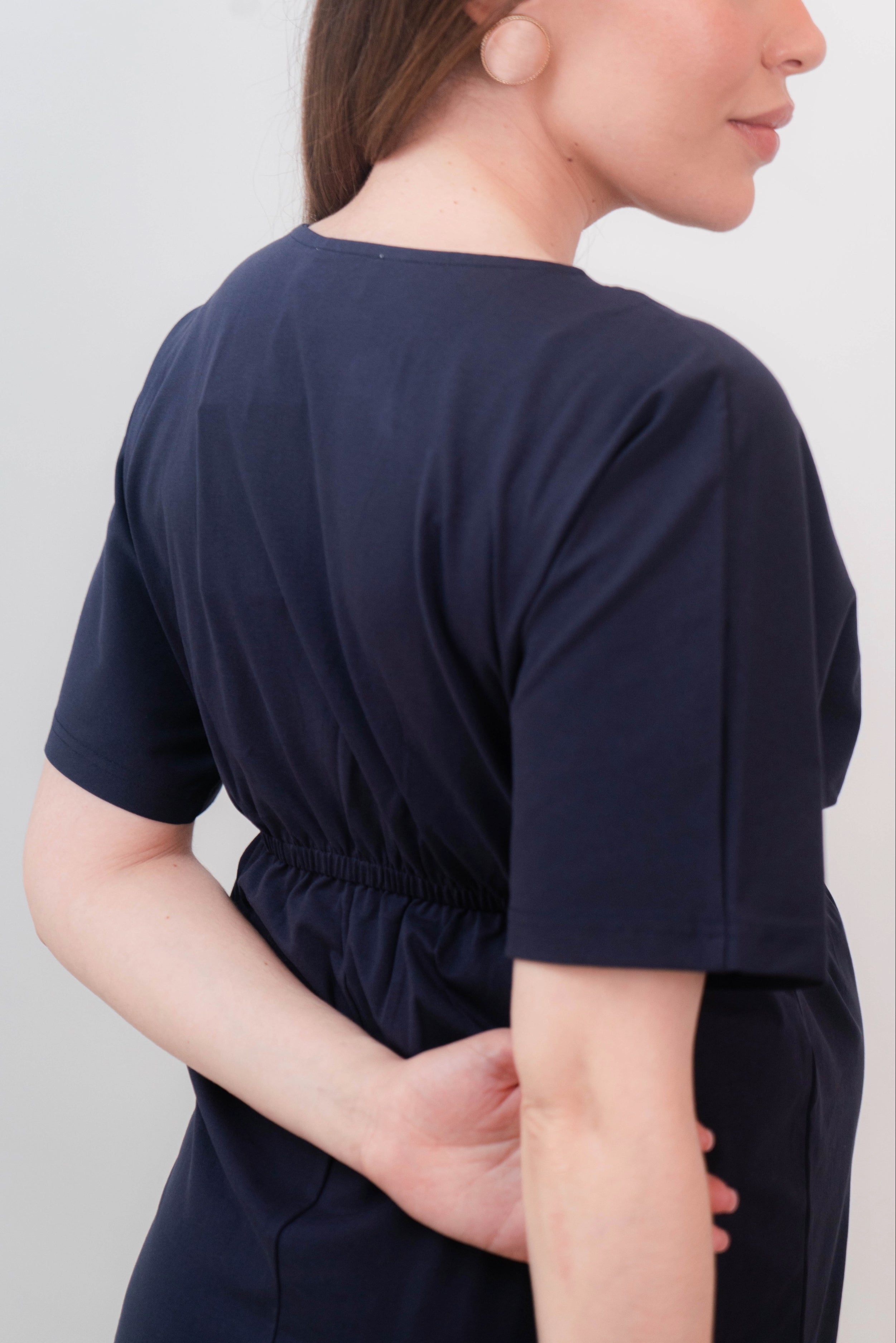 ROBE DE MATERNITÉ Sélèna - Bleu marine