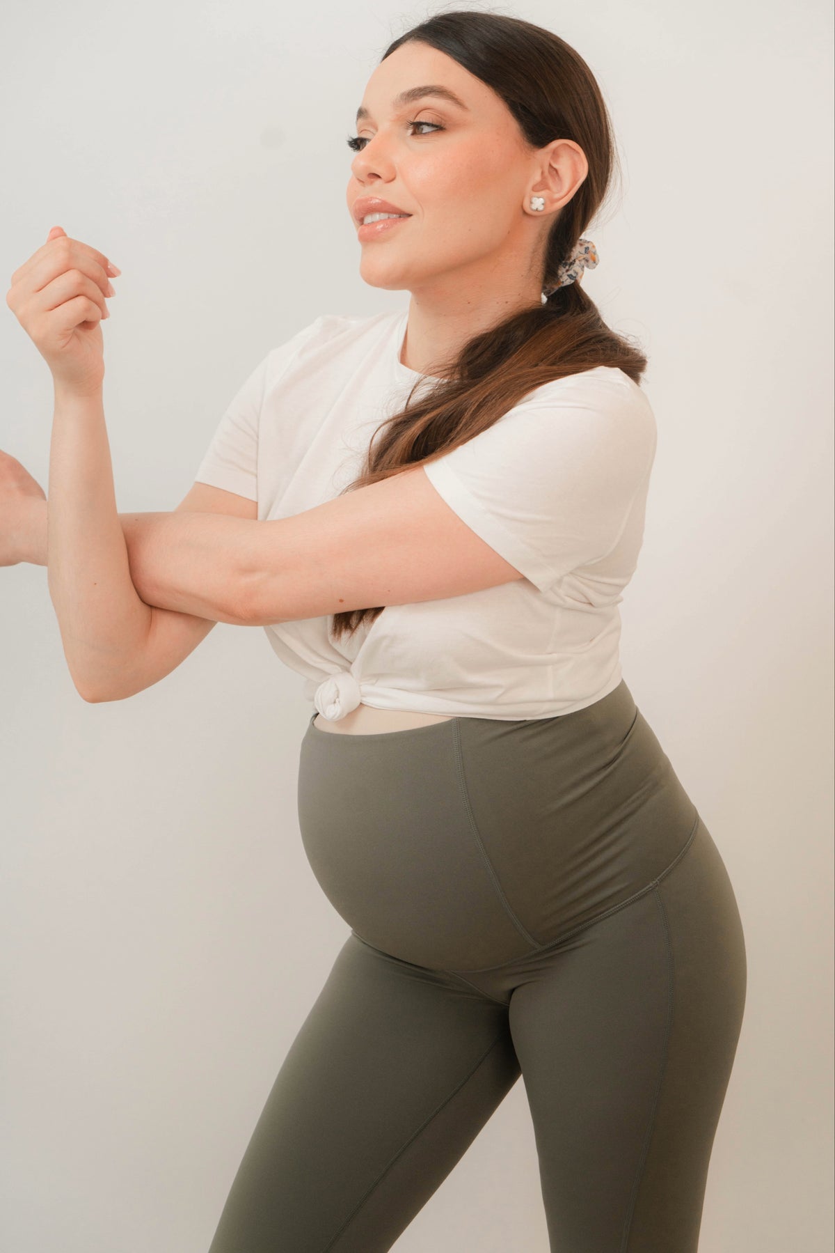 Legging de Maternité Nova - Kaki doux