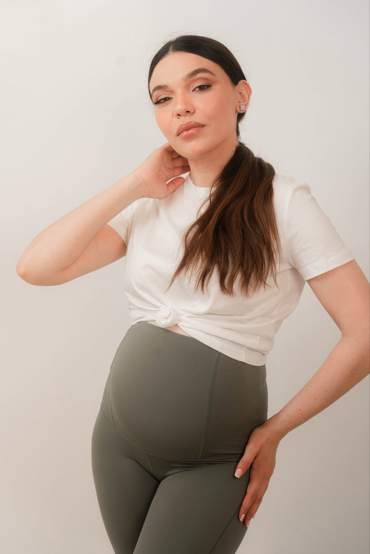 Legging de Maternité Nova - Kaki doux