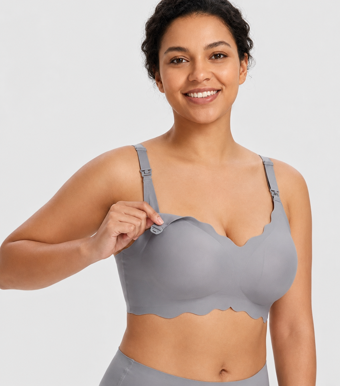 Soutien-gorge d’allaitement Amélie - Gris