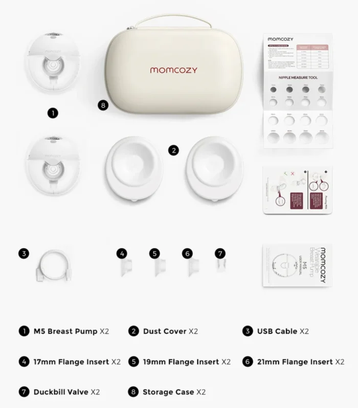 Momcozy - Tire-Lait Portable M5 Double Tout-En-un