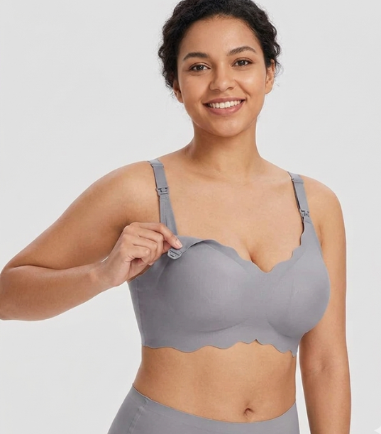Soutien-gorge d’allaitement Amélie- Gris